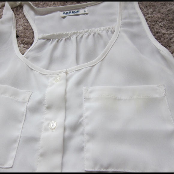 Garage White Blouse - Picture 3 of 6